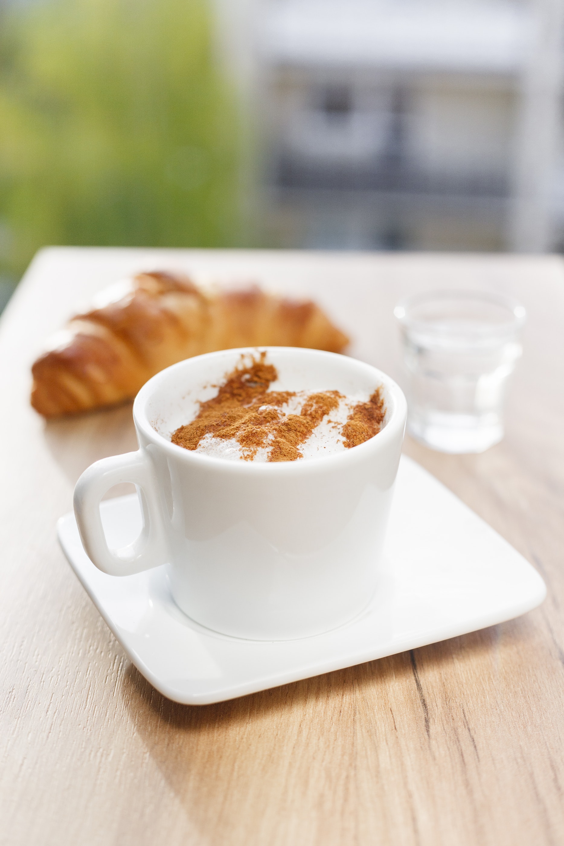 mug of chai tea on table